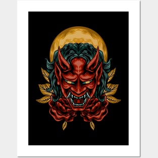 Horned demon Posters and Art